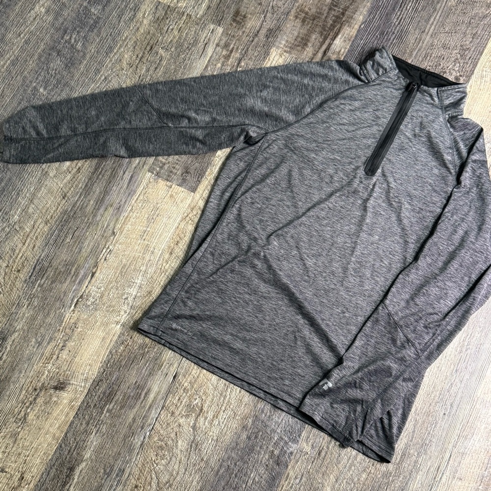Men’s Medium 38-40 Russell Athletic Heather Gray Training Zipper Pullover